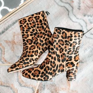 JCrew Willa Calf Hair Ankle Boots